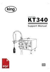 King KT340 Liquid Filling Machine User Instructions and Servicing Manual 