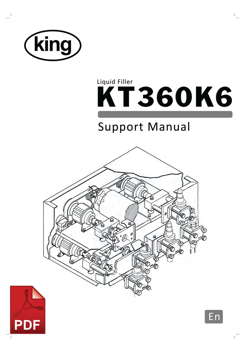 King KT360K6 Liquid Filling Machine User Instructions and Servicing Manual 