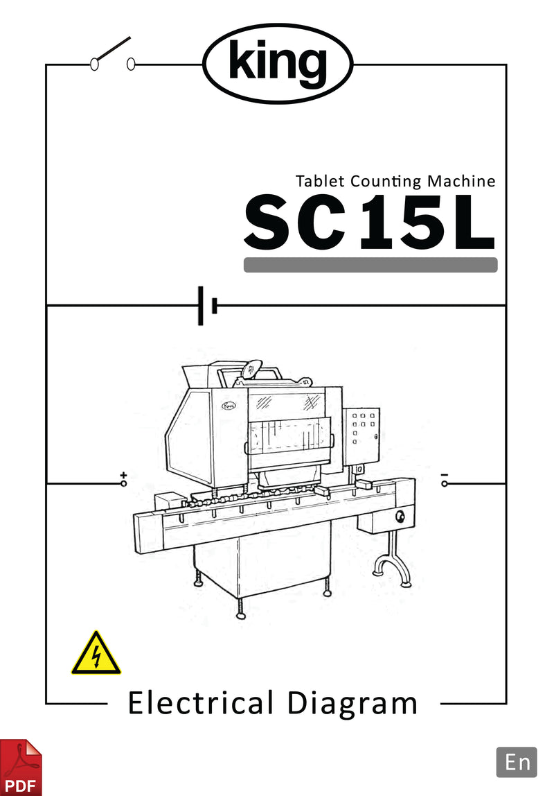 King SC15L Tablet Counter Electrical Diagram and Circuit Description