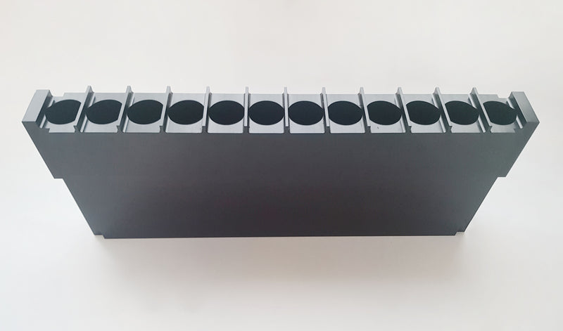 Bottle Block 12 Track Rectangular Tapered Holes