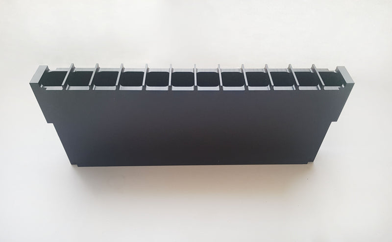 Bottle Block 12 Track Rectangular Holes Solid