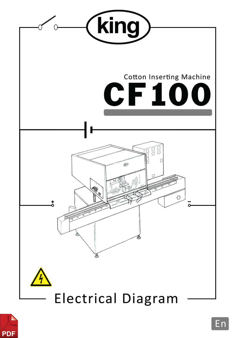King CF100 Cotton Inserting Machine Electrical Diagram and Circuit Description