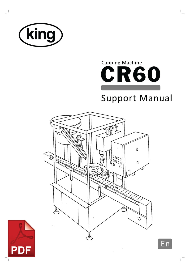 King CR60 Capping Machine User Instructions and Servicing Manual 
