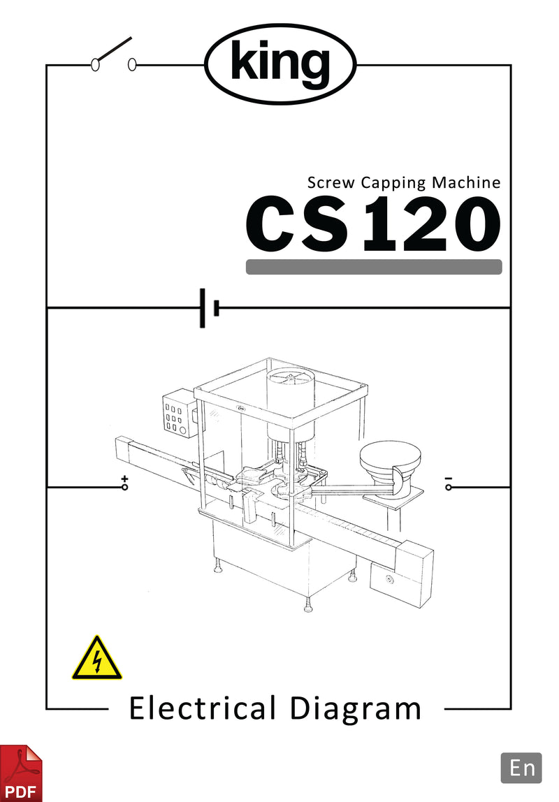 King CS120 Screw Capping Machine Electrical Diagram and Circuit Description