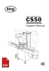 King CS50 Screw Capping Machine User Instructions and Servicing Manual
