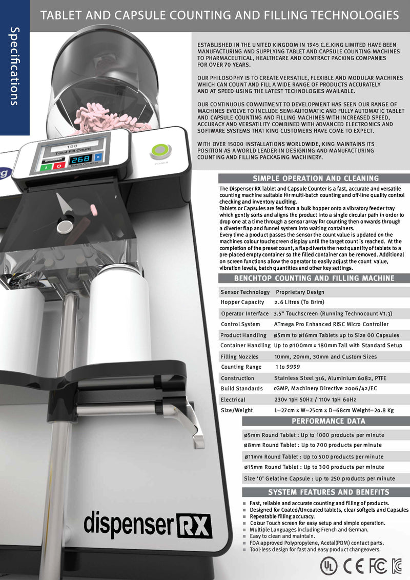 Capsule and tablet counter brochure