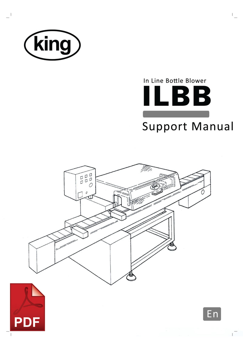King ILBB Inline Bottle Blower User Instructions and Servicing Manual