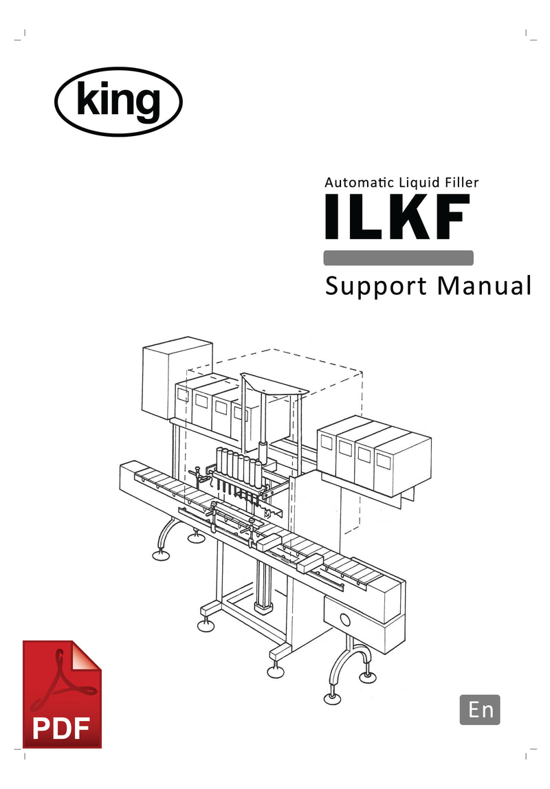 King ILKF Automatic Liquid Filler User Instructions and Servicing Manual 