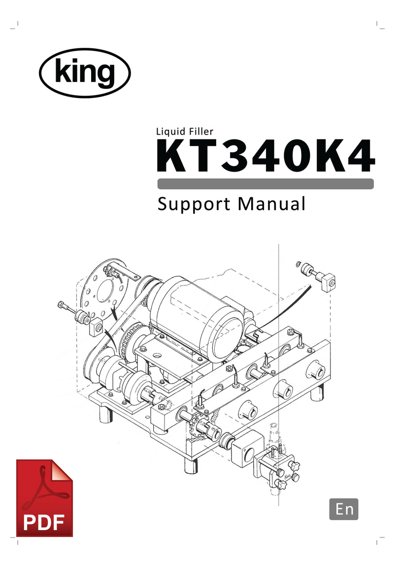 King KT340K4 Liquid Filling Machine User Instructions and Servicing Manual 