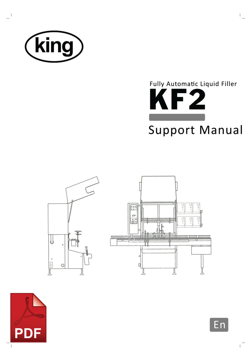 King KF2 Fully Automatic Liquid Filling Machine User Instructions and Servicing Manual