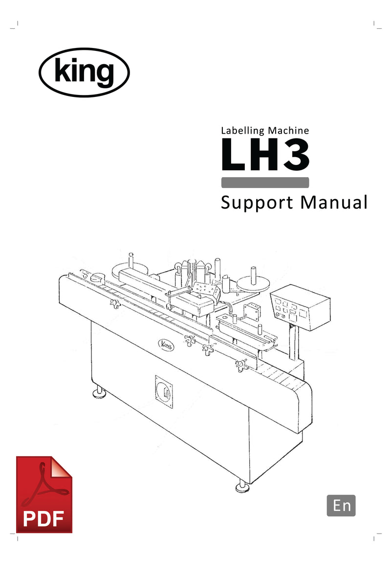 King LH3 Labeling Machine User Instructions and Servicing Manual 
