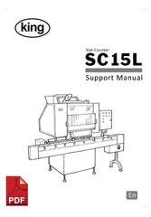 King SC15L Slat Counter User Instructions and Servicing Manual 