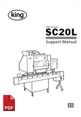 King SC20L Slat Counter User Instructions and Servicing Manual