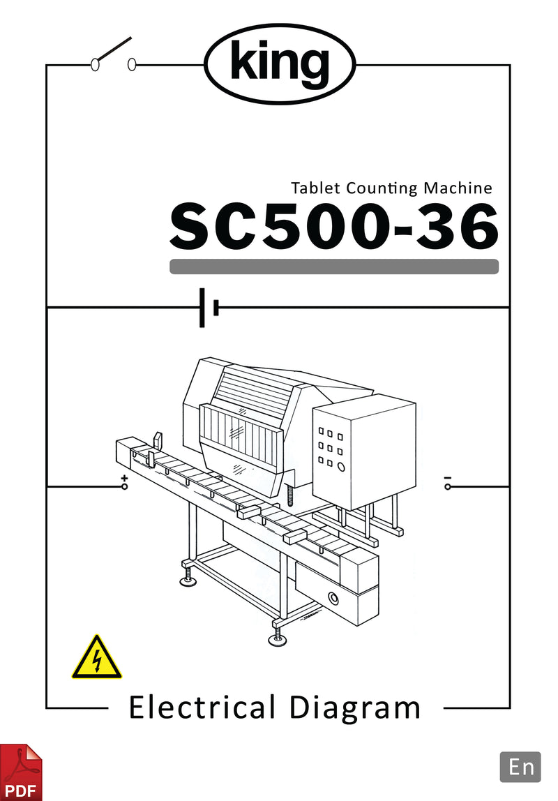 King SC500-36 60HZ Tablet Counter Electrical Diagram and Circuit Description