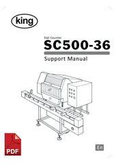 King SC500-36 Slat Counter User Instructions and Servicing Manual 