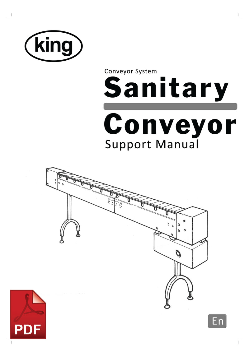 King Sanitary Conveyor System User Instructions and Servicing Manual