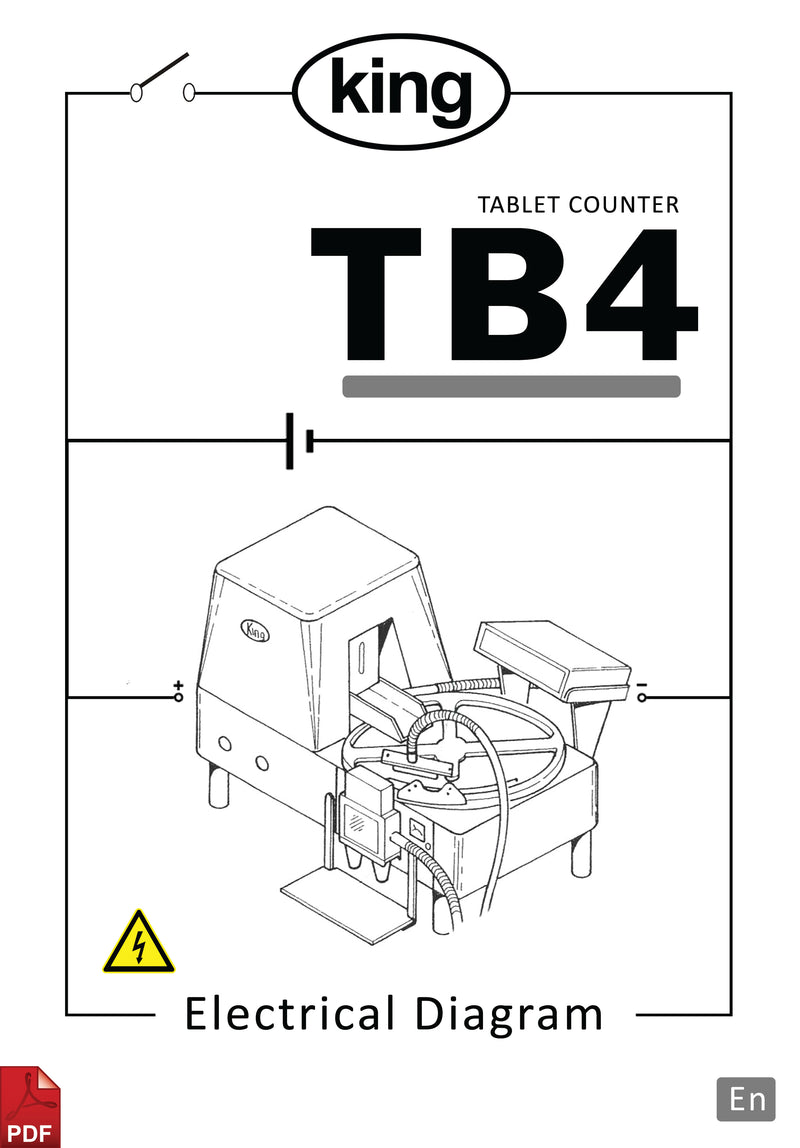 King TB4 Tablet Counter Electrical Diagram and Circuit Description