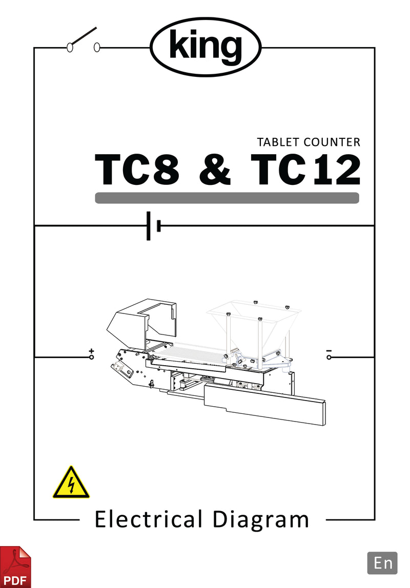 King TC8 and TC12 60HZ Tablet Counter Electrical Diagram and Circuit Description