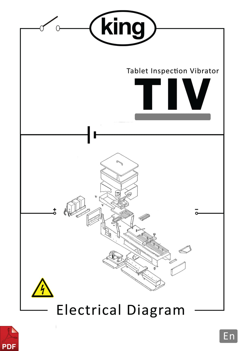 King TIV Tablet Inspection Vibrator Electrical Diagram and Circuit Description