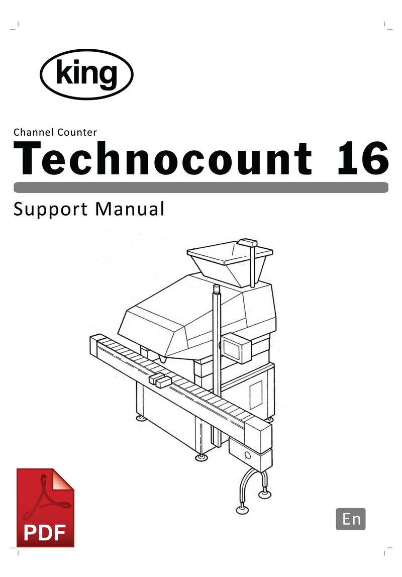 King Technocount 16 Channel Counter User Instructions and Servicing Manual 