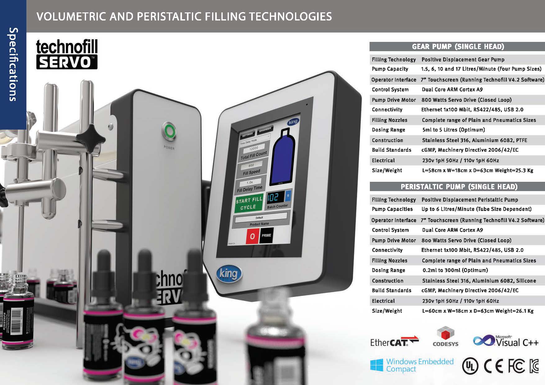 Brochure for King Technofill Liquid Filling Machine C.E.King Limited
