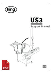 King US3 Sorting Table User Instructions and Servicing Manual 