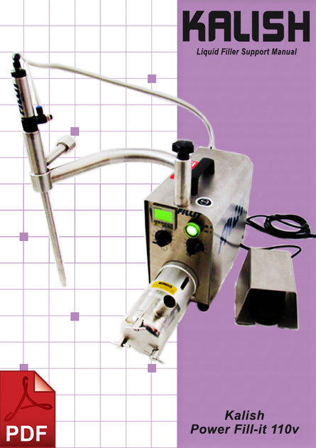 Manual for Kalish 1103 Fillit 110v Liquid Filler | C.E.King Limited