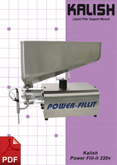 Kalish Power Fillit 220v Liquid Filler User Instructions and Servicing Manual 